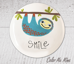 Akron Sloth Smile Plate