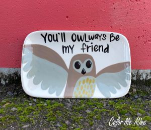 Akron Owl Plate