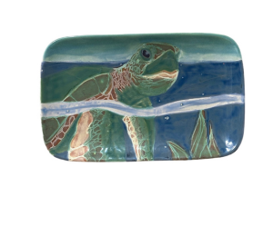 Akron Swimming Turtle Plate
