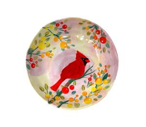 Akron Cardinal Plate