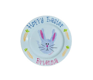 Akron Easter Bunny Plate