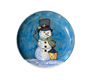 Akron Rustic Glazed Snowman